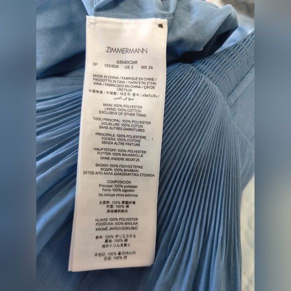 Zimmermann Pleated Tiered Midi Dress - Picture 10 of 11